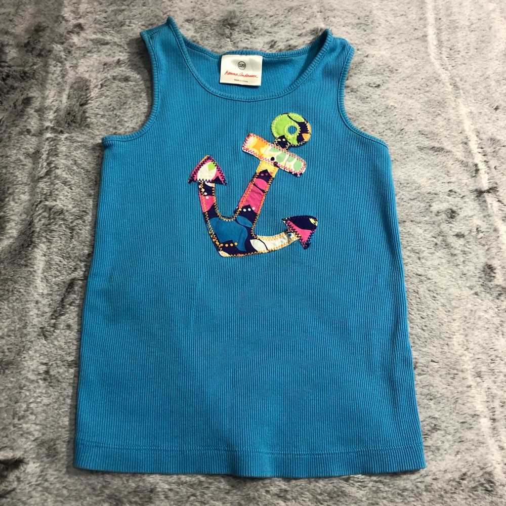 5/$25 • Hanna Andersson • Embroidered Anchor Tank